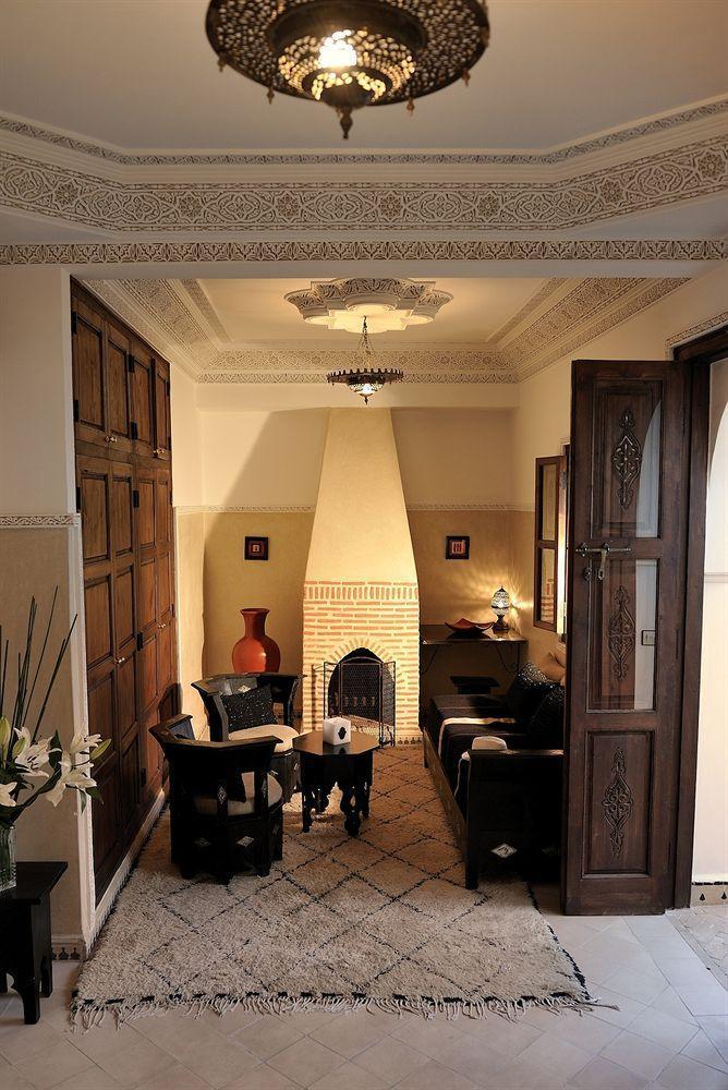 Riad Le Jardin D'Abdou Marrákes Kültér fotó A Moroccan living room